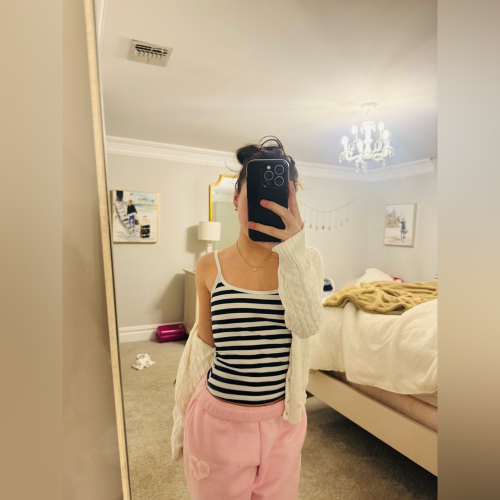 Edikted- striped tank top(xs)